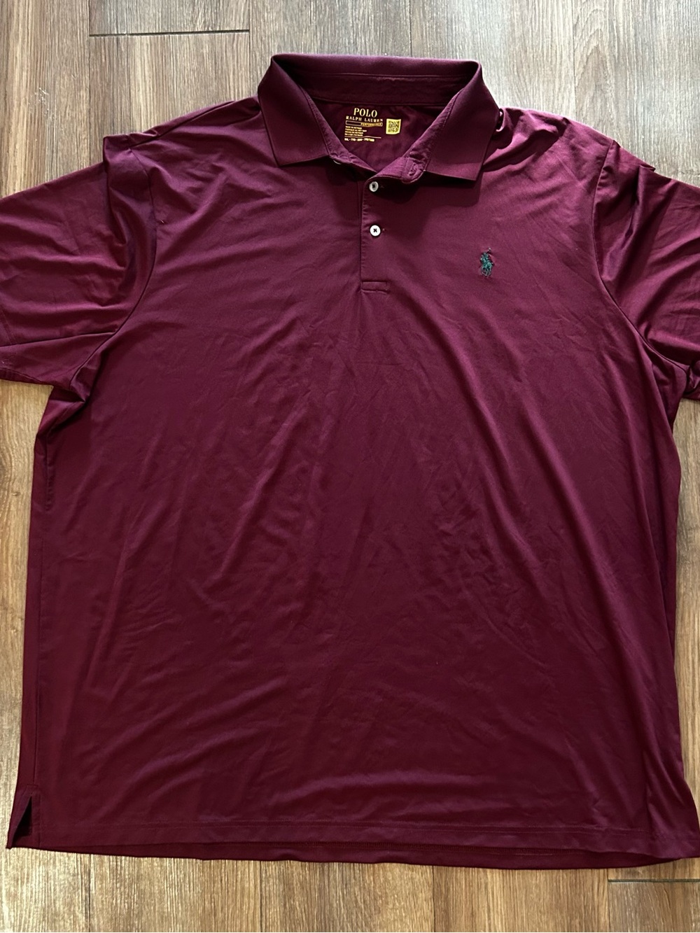 Polo Ralph Lauren Performance Polo Shirt Mens XXL Burgundy Maroon Classic Fit